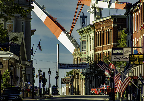Front Street, Bath, Maine, USA